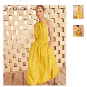 Ulla Johnson Yellow Midi Dress
